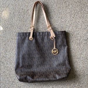Michael Kors 13.5” x 14” monogrammed tote